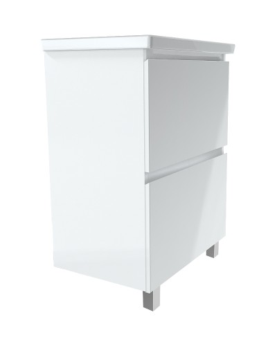 Тумба под раковину 1MarKa New Aris 60Н Ц0000019917 Белый глянец