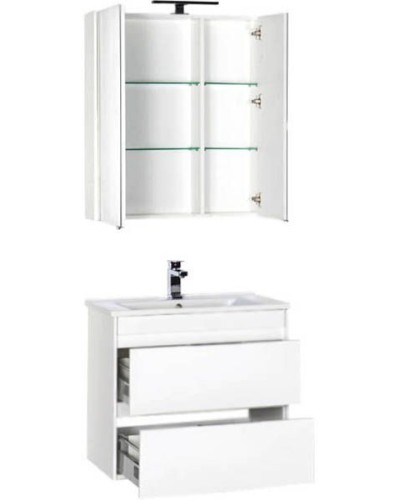 Тумба под раковину Aquanet Тулон 75 183395 подвесная Белая