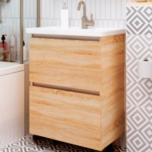 Тумба под раковину 1MarKa New Aris 60П Ц0000014411 подвесная Дуб Сонома