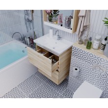 Тумба под раковину 1MarKa New Aris 60П Ц0000014411 подвесная Дуб Сонома