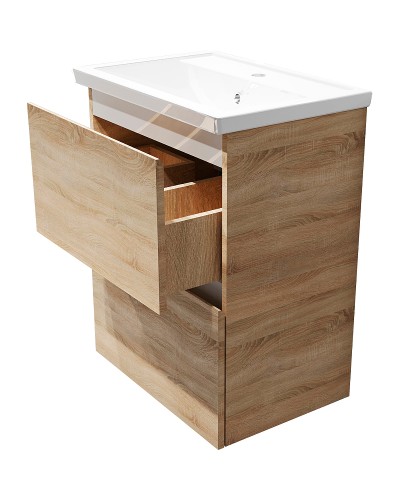 Тумба под раковину 1MarKa New Aris 70П Ц0000019922 подвесная Дуб Сонома