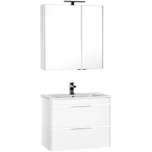 Тумба под раковину Aquanet Тулон 85 182724 подвесная Белая