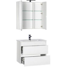 Тумба под раковину Aquanet Тулон 85 182724 подвесная Белая