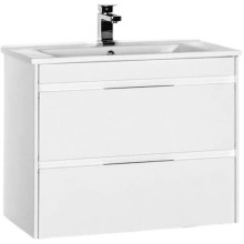 Тумба под раковину Aquanet Тулон 85 182724 подвесная Белая