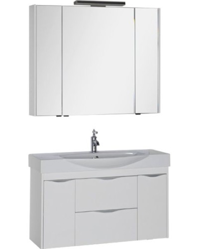 Тумба под раковину Aquanet Франка 105 183055 подвесная Белая