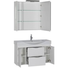 Тумба под раковину Aquanet Франка 105 183055 подвесная Белая