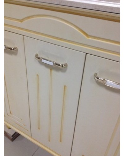 Тумба под раковину Bellezza Аллегро Люкс 80 4637513000355 Бежевая патина Золото