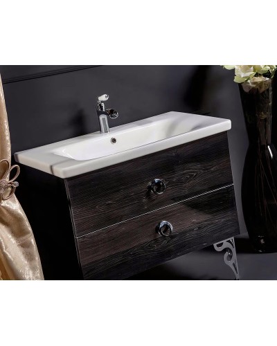 Тумба под раковину Boheme Armadi Art NeoArt 80 830-080-BW подвесная Black Wood