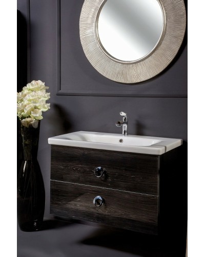 Тумба под раковину Boheme Armadi Art NeoArt 80 830-080-BW подвесная Black Wood