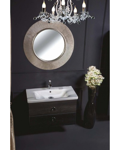 Тумба под раковину Boheme Armadi Art NeoArt 80 830-080-BW подвесная Black Wood