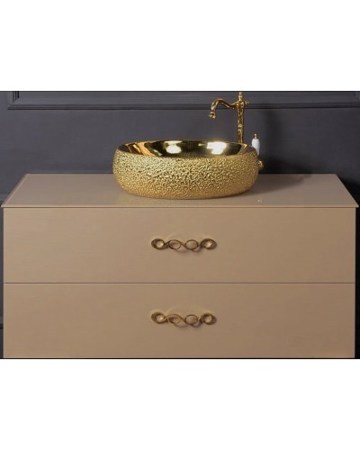 Тумба под раковину Boheme Armadi Art NeoArt 110 831-110-CP подвесная Cappucino