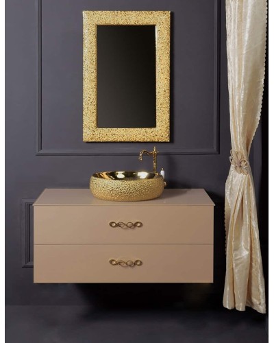 Тумба под раковину Boheme Armadi Art NeoArt 110 831-110-CP подвесная Cappucino