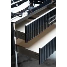 Тумба под раковину Boheme Armadi Art Monaco 80 866-080-BCR Черный глянец Хром