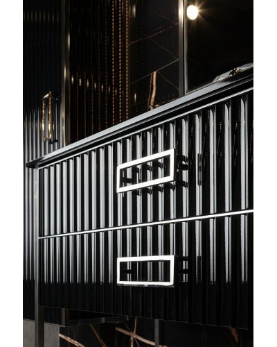 Тумба под раковину Boheme Armadi Art Monaco 80 866-080-BCR Черный глянец Хром