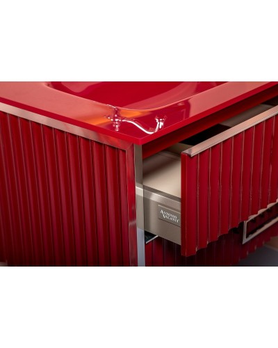 Тумба под раковину Boheme Armadi Art Monaco 100 866-100-RG Бордо глянец Золото