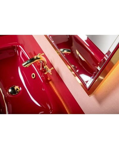 Тумба под раковину Boheme Armadi Art Monaco 100 866-100-RG Бордо глянец Золото