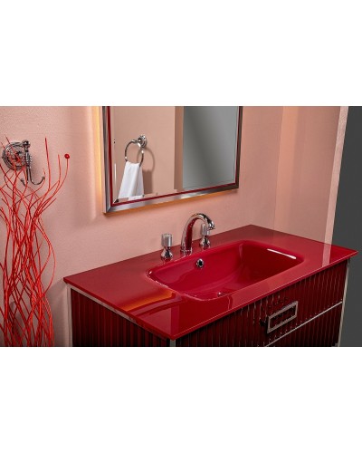 Тумба под раковину Boheme Armadi Art Monaco 100 866-100-RG Бордо глянец Золото