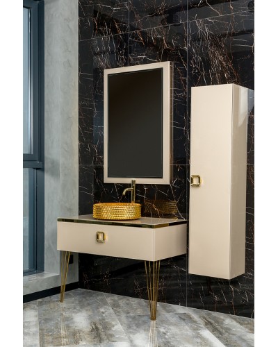 Тумба под раковину Boheme Armadi Art Lucido 100 770-100-CP подвесная Капучино