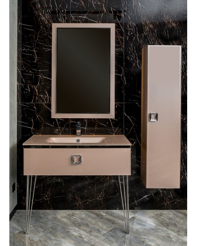 Тумба под раковину Boheme Armadi Art Lucido 100 770-100-Rose подвесная Пыльная роза