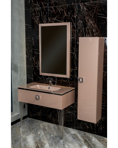 Тумба под раковину Boheme Armadi Art Lucido 100 770-100-Rose подвесная Пыльная роза