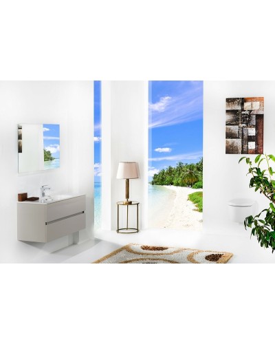 Тумба под раковину Boheme Armadi Art Vallessi 100 837-100-C mat подвесная Кашемир матовый