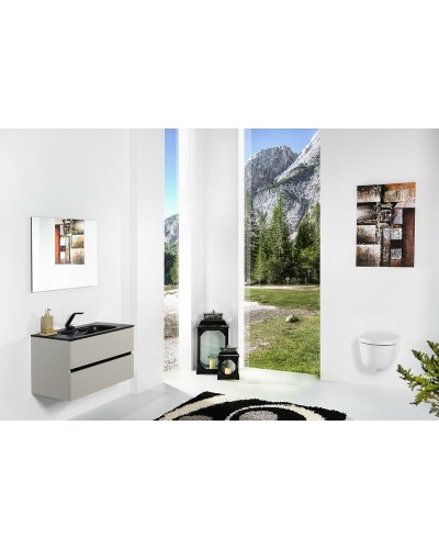 Тумба под раковину Boheme Armadi Art Vallessi 100 837-100-C mat подвесная Кашемир матовый