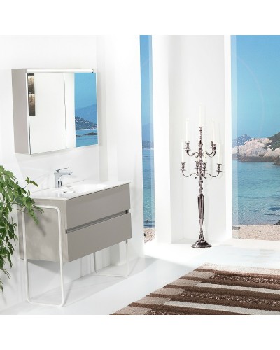 Тумба под раковину Boheme Armadi Art Vallessi 100 837-100-C mat подвесная Кашемир матовый