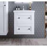 Тумба под раковину Бриклаер Хелена 60 4627125416408 подвесная Рамочный белый