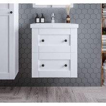 Тумба под раковину Бриклаер Хелена 60 4627125416408 подвесная Рамочный белый