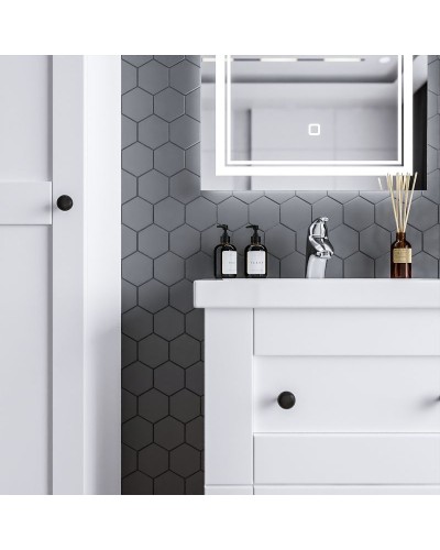 Тумба под раковину Бриклаер Хелена 60 4627125416408 подвесная Рамочный белый