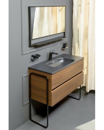 Тумба под раковину Boheme Armadi Art Vallessi 120 837-120-D подвесная Dark Oak