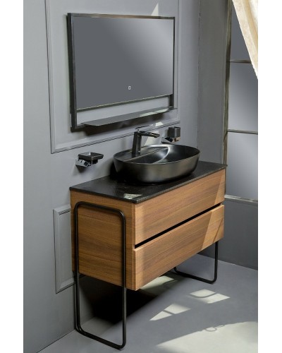 Тумба под раковину Boheme Armadi Art Vallessi 120 837-120-D подвесная Dark Oak