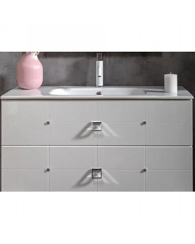 Тумба под раковину Boheme Armadi Art Vallessi Avangarde Piazza 80 841-080-WCR подвесная Белый Хром