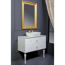 Тумба под раковину Boheme Armadi Art Vallessi Avangarde Piazza 80 841-080-WG подвесная Белый Золото