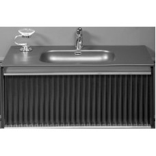 Тумба под раковину Boheme Armadi Art Vallessi Avangarde Canale 80 843-080-BCR подвесная Черная Хром