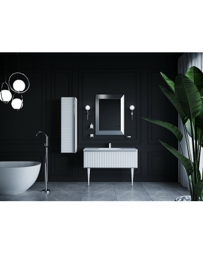 Тумба под раковину Boheme Armadi Art Vallessi Avangarde Canale 80 843-080-WCR подвесная Белый Хром