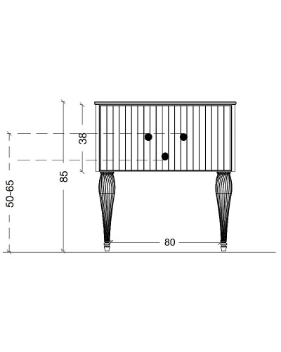 Тумба под раковину Boheme Armadi Art Vallessi Avangarde Canale 80 843-080-WCR подвесная Белый Хром