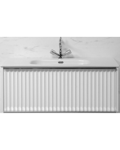 Тумба под раковину Boheme Armadi Art Vallessi Avangarde Canale 80 843-080-WCR подвесная Белый Хром