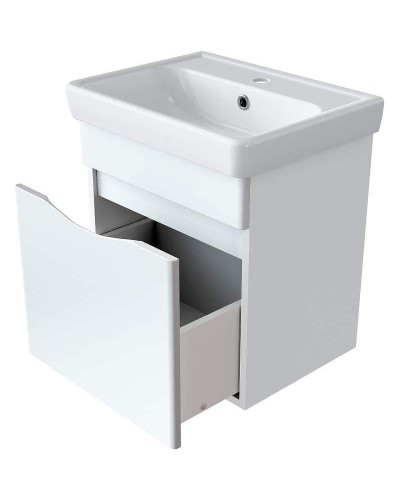 Тумба с раковиной Orange Topline-Monaco 50 TP-MO50+RA Белый глянец