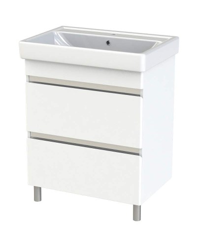 Тумба с раковиной Orange Topline-Lyon 70 TLNF70+RA Белый глянец