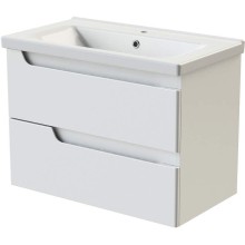 Тумба с раковиной Orange Topline-Milano 80 TP-MR80+RA подвесная Белый глянец