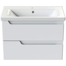 Тумба с раковиной Orange Topline-Milano 100 TP-MR100+RA подвесная Белый глянец