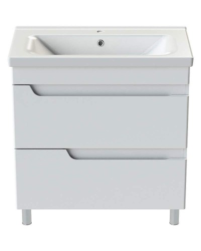 Тумба с раковиной Orange Topline-Milano 80 TMR80+RA Белый глянец