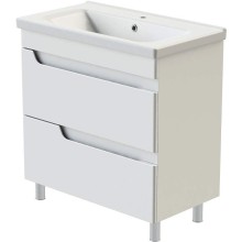 Тумба с раковиной Orange Topline-Milano 80 TMR80+RA Белый глянец