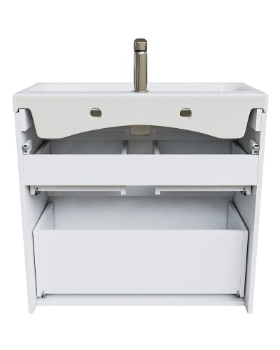 Тумба с раковиной Iddis Zodiac 80 ZOD8CBFi95K Белая