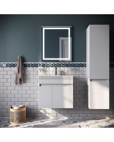 Тумба с раковиной Iddis Zodiac 60 ZOD6CD0i95K подвесная Белая