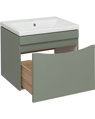 Тумба под раковину Runo Афина 60 00-00001205 подвесная Цемент