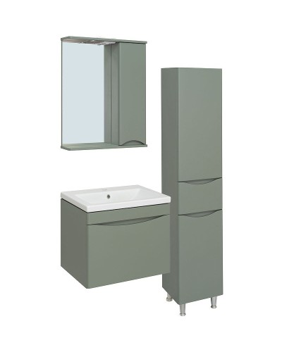 Тумба под раковину Runo Афина 60 00-00001205 подвесная Цемент