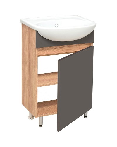 Тумба под раковину Runo Лада 40 00-00001195 Графит