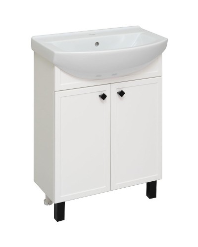 Тумба под раковину Runo Римини 65 00-00001254 Белая